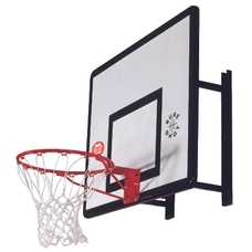 Sure Shot Wall Mount Basketball System - White/Red/Black